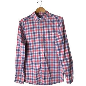 Vineyard Vines Pink & Blue Plaid Button-Down Shirt